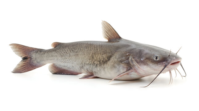 Fresh catfish isolated on a studio surface illustration