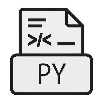 Python programming language file icon symbol