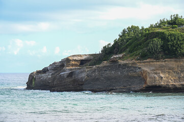 Effondrement d'une falaise sous le phare de Biarritz © Flo Bidarteko