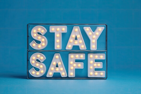 Stay home, stay safe concept. 