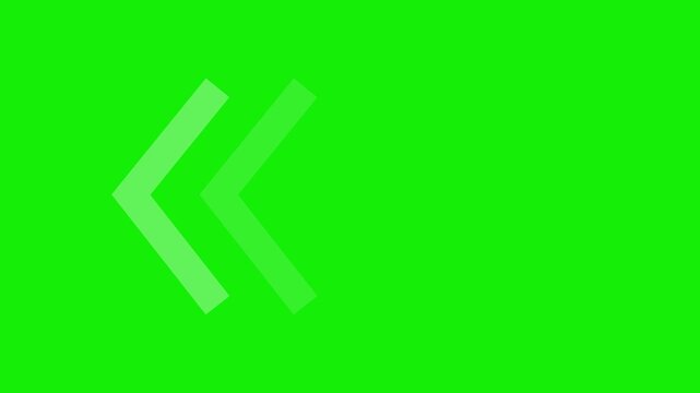 White arrow pointing left on green background. direction symbol indicating back or previous page. simple pointer showing opposite direction.