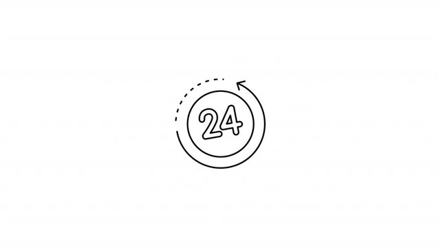 24 Hours Icon