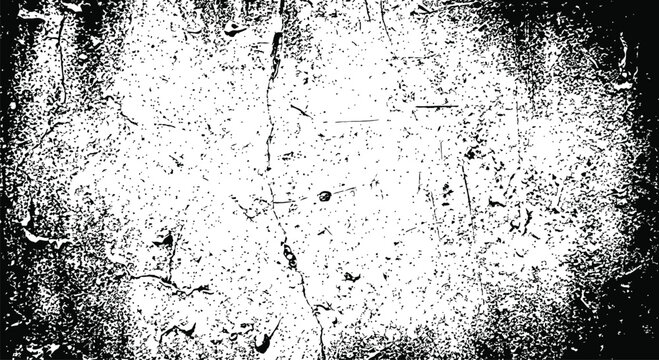 Grungy distressed texture surface featuring weathered stone pattern with dark edges with contrast monochromatic texture