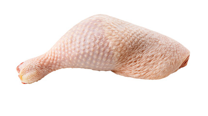 Raw chicken leg quarter with skin and bone © Gael