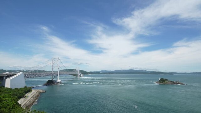 Landscape of Naruto Strait in Awa
