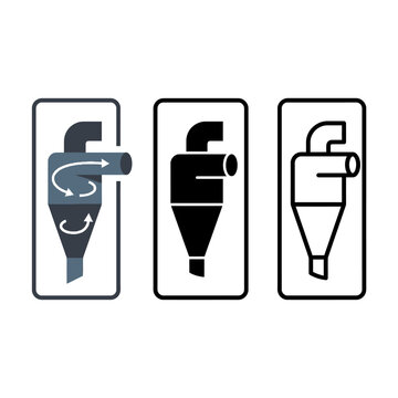 Industrial pipe icons in different colors and styles for engineering and manufacturing processes  various pipe systems