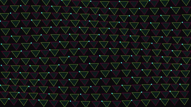 Abstract geometric mesh pattern motion background video