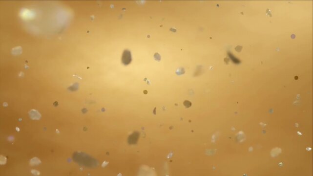 Luxury new year party background golden glitter confetti falling soft focus festive celebration backdrop elegant sparkle glamour design seasonal greeting card celebration joy fun