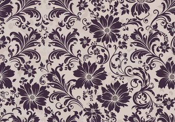 Fototapeta premium Sophisticated Black Gold Damask Vector Pattern For Premium Interior Design