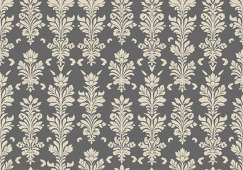 Fototapeta premium Sophisticated Vintage Damask Pattern For Premium Decorative Design Applications