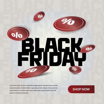 Minimalist promotional banner design for Black Friday sale