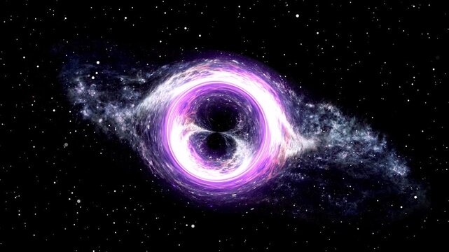 Gigantic Wormhole In The Center Of The Deep Space Universe