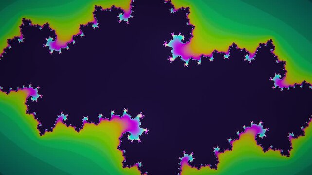 Julia a Looping Scientific Simulation Background Animation for Education and Visuals Seamless
