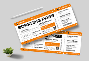 Airline Ticket Template Layout
