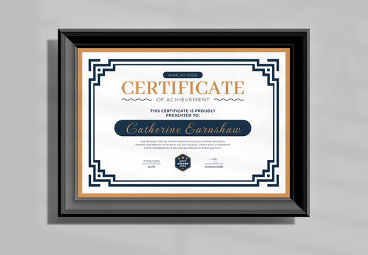 Certificate Template Layout