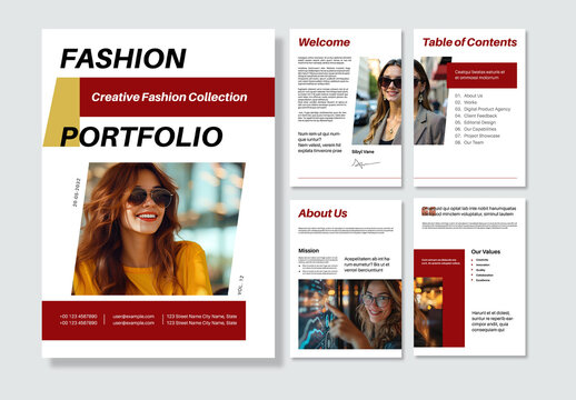 Fashion Portfolio Design With Modern Editorial Style