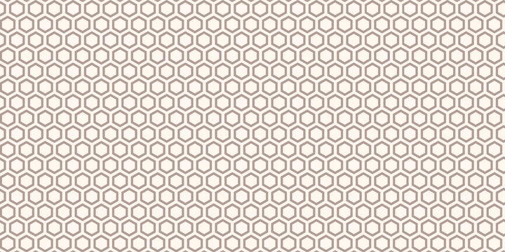 Abstract Mosaic Background. Crimson color on matching background. Hexagon mosaic cells with padding. Hexagon shapes. Seamless pattern. Tileable vector illustration.