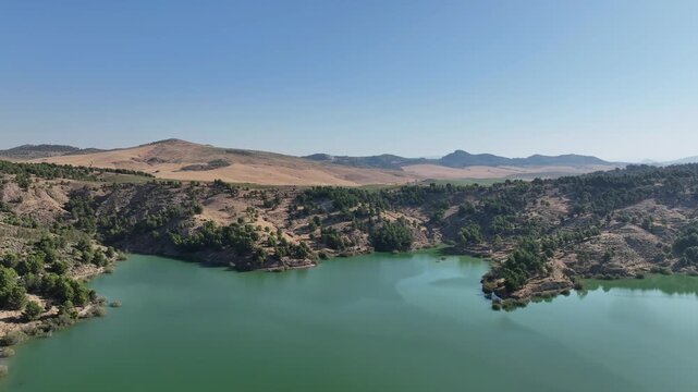 Embalse del Guadalteba en la provincia de M&aacute;laga, Andaluc&iacute;a