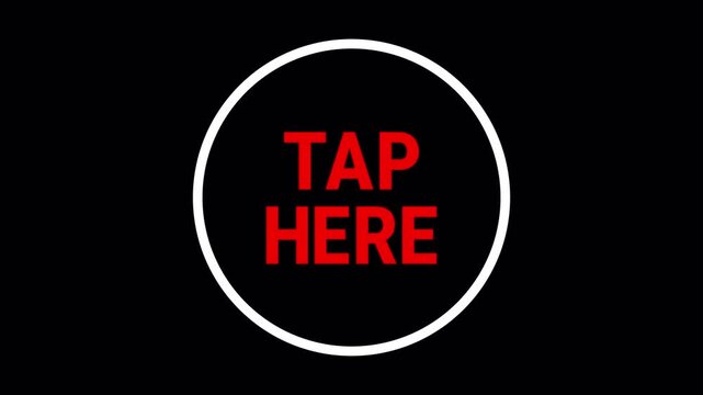 tap here animated