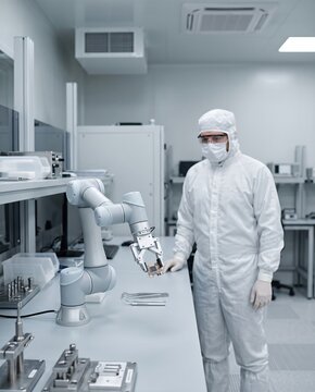 Collaborative robot in a clean manufacturing room