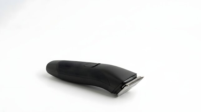 Black Electric Hair Clipper on White Surface