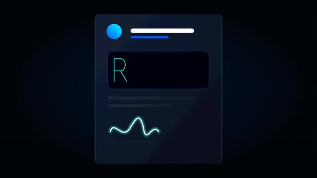 HIPAA Compliant Medical Data Security Encrypted Patient Folder and Biometric UI Animation