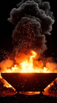 Infernos Fury - A Fiery Explosion of Destruction and Power.