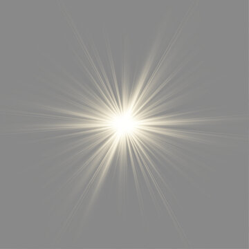 PNG.Glowing light effect shines with brilliant intensity. Fine sparkling dust creates a soft magical appearance. Vector lighting isolated on transparent background.

