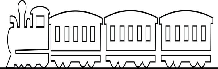 Black train icon in flat and line style railway locomotive and freight transport silhouette featuring passenger and cargo rail graphic minimal monochrome vector illustration pack © Muhammad