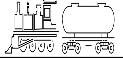 Black train icon in flat and line style railway locomotive and freight transport silhouette featuring passenger and cargo rail graphic minimal monochrome vector illustration pack © Muhammad