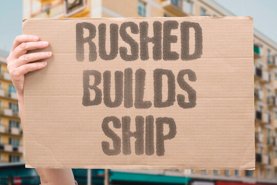 "Rushed builds ship" Unreviewed code reaches production quickly. RUSHED.BUILDS.SHIP.PRODUCTION.RISK.