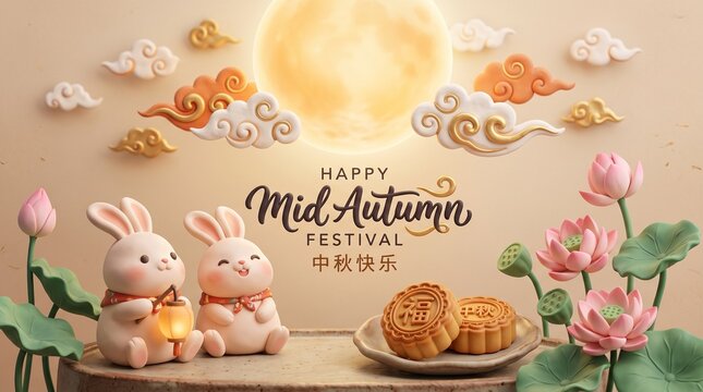 mid autumn festival background 