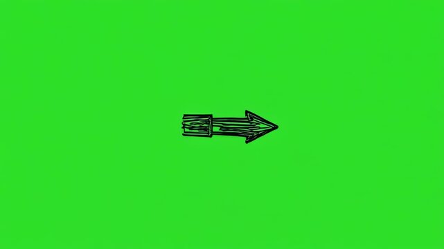 Green arrow icons moving right across a bright green background with black lines separating sections