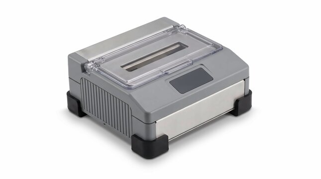 Fiber optic splice closure. Telecommunication network junction box for cable connection.