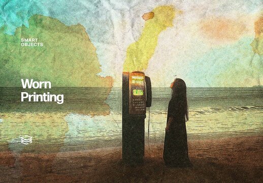 Worn Printing Effect For Poster And Social Media Design