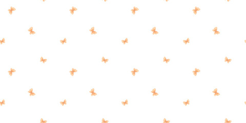Fototapeta premium Watercolour meadow flowers seamless repeat pattern for textile, fabric, and wallpaper. Tiny red florals and leaves on white background.