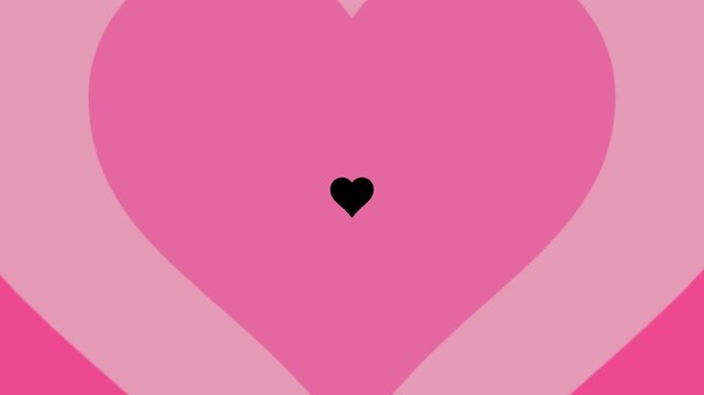 Alpha Channel Video Transition Pink Heart Shape Expanding Motion Graphics Overlay
