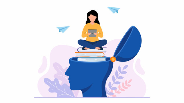 Digital Learning and Knowledge Acquisition Concept with Open Mind