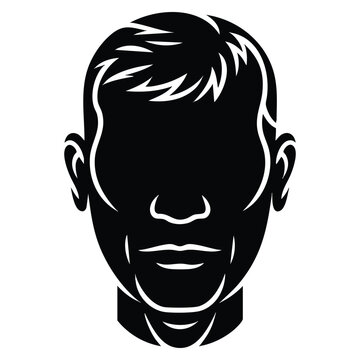 Balding hair loss glyph icon with low T level and declining testosterone silhouette symbol for alopecia and men aging concepts