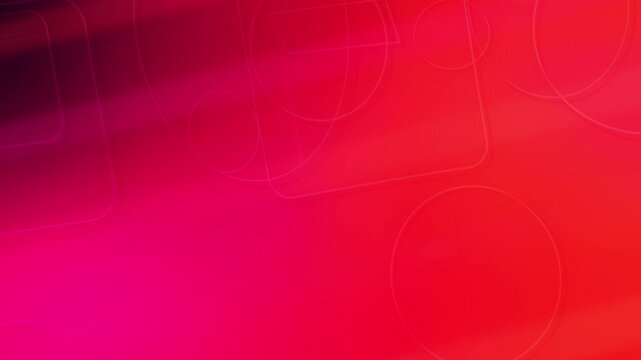 Red geometric background template animation with faint outlined shapes