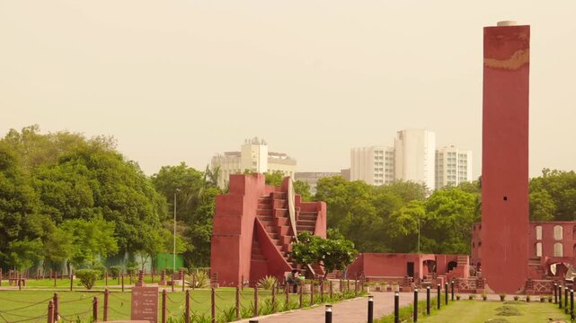 new angles of delhi's popular astromical monument "jantar mantar".