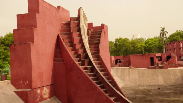 new angles of delhi's popular astromical monument "jantar mantar".