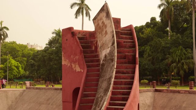 new angles of delhi's popular astromical monument "jantar mantar".