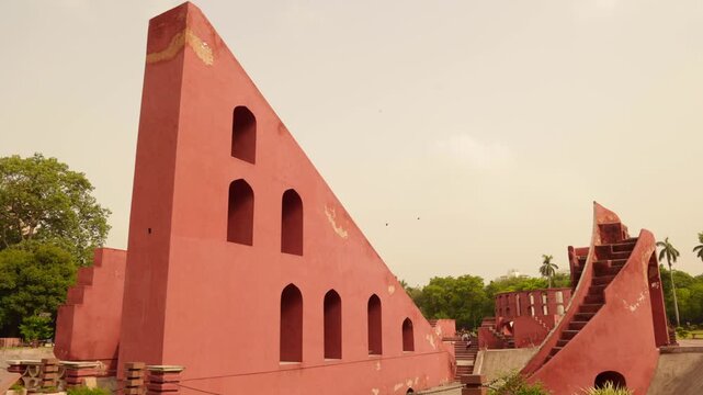 new angles of delhi's popular astromical monument "jantar mantar".