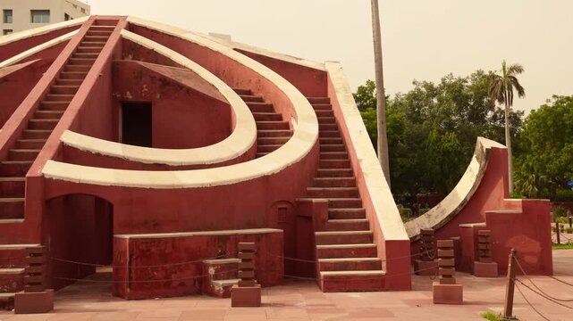 new angles of delhi's popular astromical monument "jantar mantar".