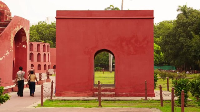 new angles of delhi's popular astromical monument "jantar mantar".