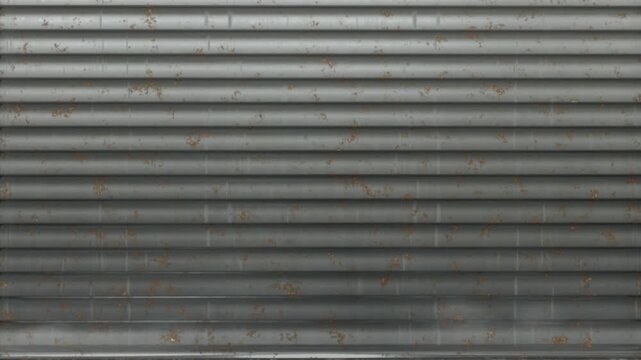 Corrugated Metal Surface Texture Background, Rusty Industrial Texture