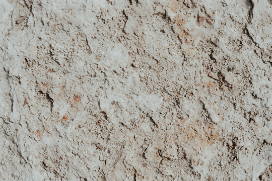 Close up of dry cracked earth texture