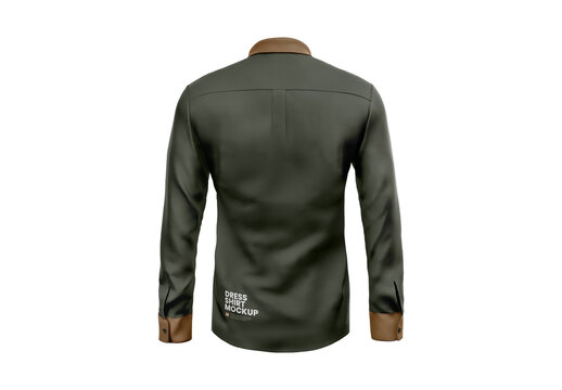 Dress Shirt Back View Mockup Design for Advertising Layout and Communication