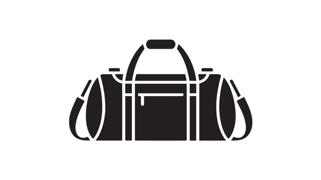 Duffle bag icon represents a versatile travel or sports luggage accessory for active lifestyles.